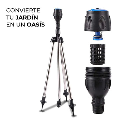 Aspersor trípode giratorio 360° 